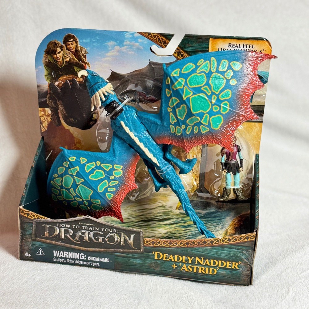 How To Train Your Dragon Deadly Nadder & Astrid Figure New in Box - Dreamworks